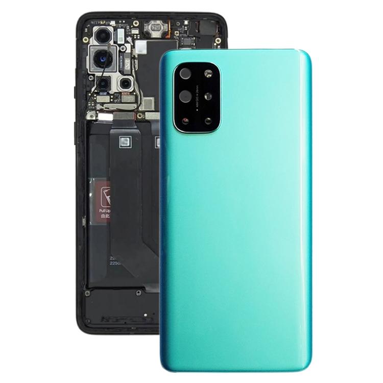 Для OnePlus 8T+ 5G задняя крышка аккумулятора с крышкой объектива камеры зелёный