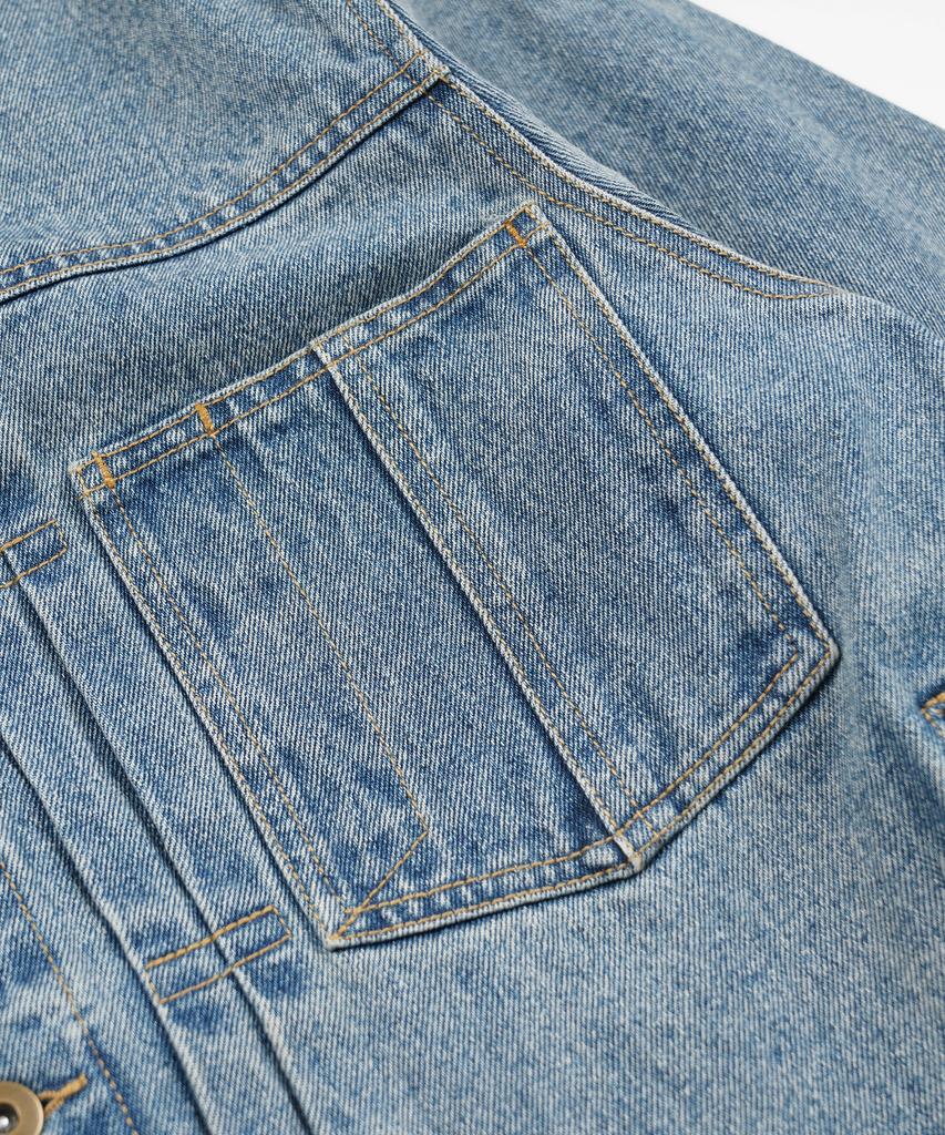 Frizmworks Gewaschene Denim Truckerjacke _ Blau