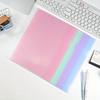 Thickened 16c Insert File Bag L-Shaped Folder Colorful Single-Page Data Report File Protection Sleeve Waterproof Resume Folder