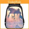 Mochila Godzilla Grande Capacidade Bolsa Escolar Com Estampa de Pôster de Filme Para Meninos Material de Nylon