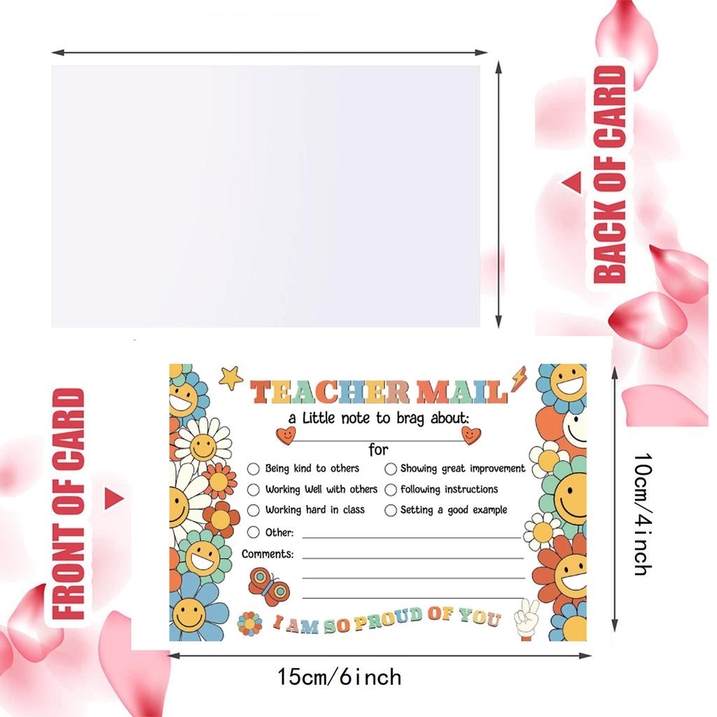50 Cards, Email Cards, Greeting Cards, Teacher Classroom Supplies, Positive Behavior Incentives, Postcards, Blank Spaces Can Be Handwritten