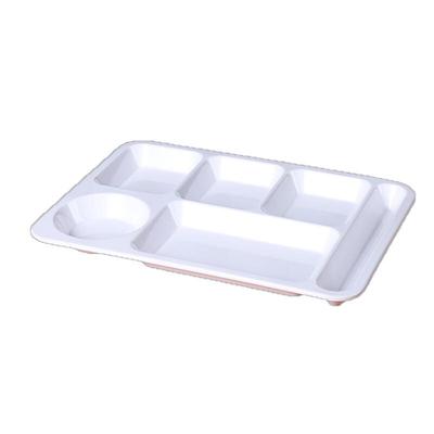 AnYi Melamine 6-Compartment Divided Canteen Tray