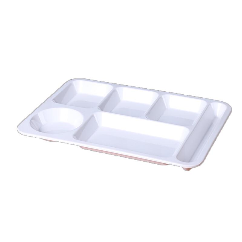AnYi Melamine 6-Compartment Divided Canteen Tray
