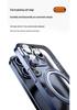 iPhone 16 Case: Rotating Magnetic Stand, Ultra-thin Electroplated for 13, 14 Pro Max, 15