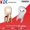 Purple Copper Open Nose Crimp Terminals: OT Copper Lugs 10A-1000A, Tinned Electrical Wire Connectors