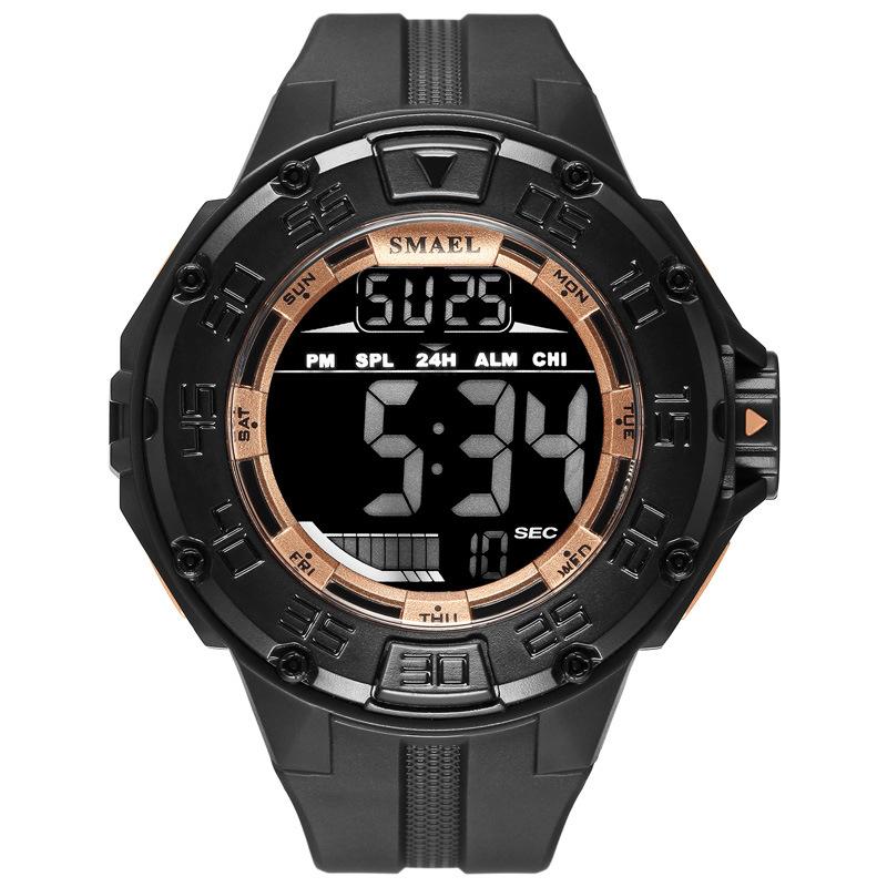 SMAEL Outdoor Multi-functional Sports Electronic Watch Glow-in-the-dark Waterproof Large Dial Watch