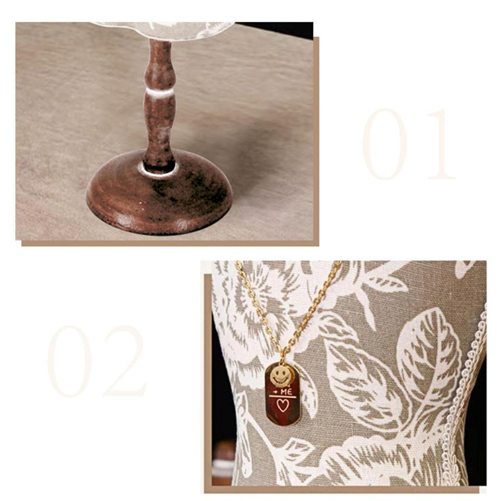 Necklace Storage Holder Mannequin Elegant Display Stand Jewelry Chain Organizer Decor Girls