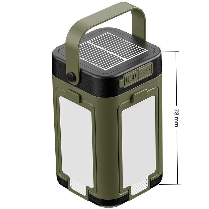 Rechargeable LED Tent Light Portable Type C Charging Multi Brightness Levels Hanging Power Lamp for Camping Travel