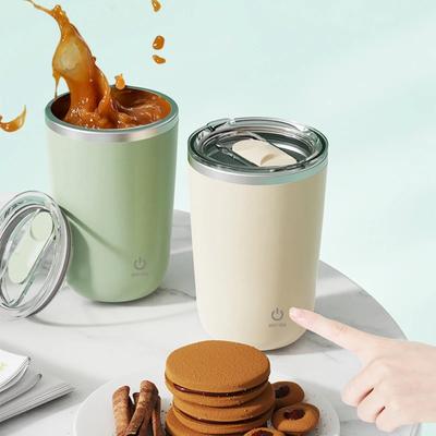 350ml 304 Paslanmaz Çelik Otomatik Kendinden Karıştıran Kupa Akıllı Mikser Su Şişesi Şarj Edilebilir Manyetik Kupa Süt Karıştırma Bardağı