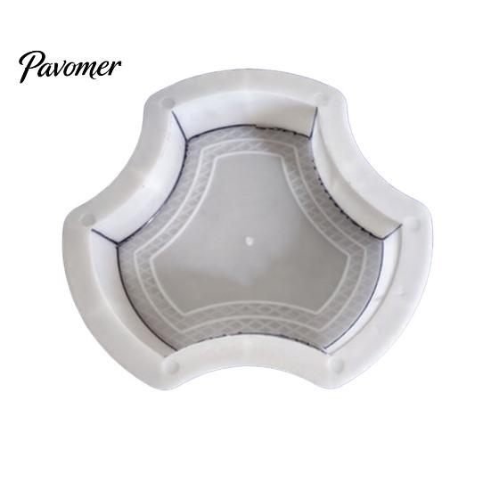 Outdoor Cement Art Form Garden Stepping Stone Mold, Reusable Concrete Pathway Paver Plastic DIY Pavement Mould for Patio Backyard Walkway Decor