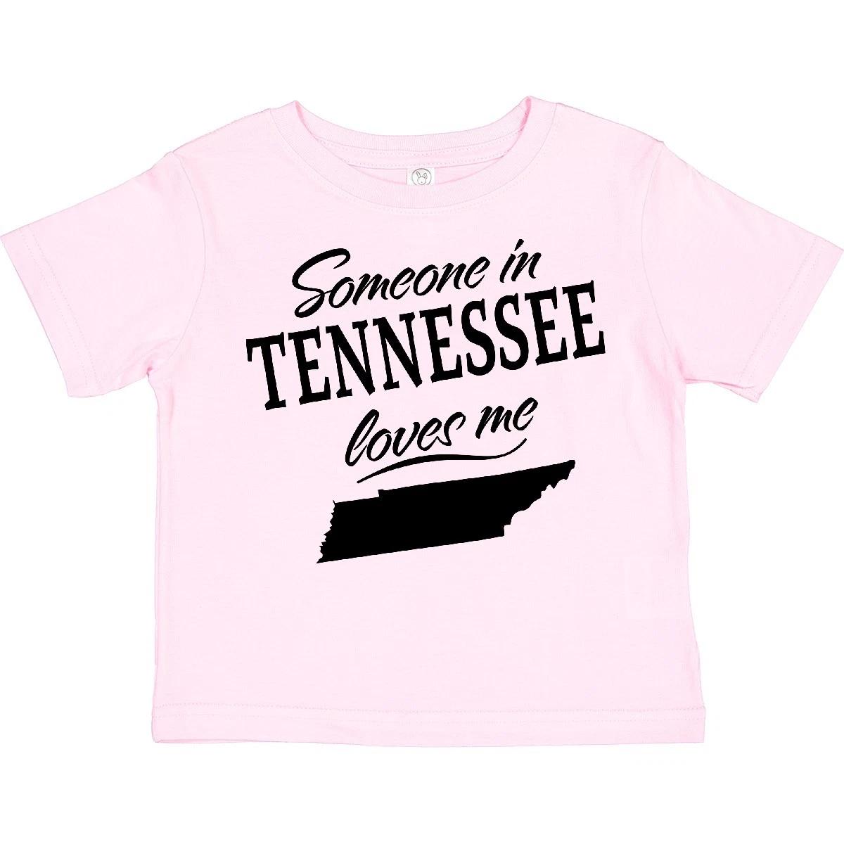 

Inktastic Someone In Tennessee Loves Me Toddler T-Shirt State Home Family Kids 100