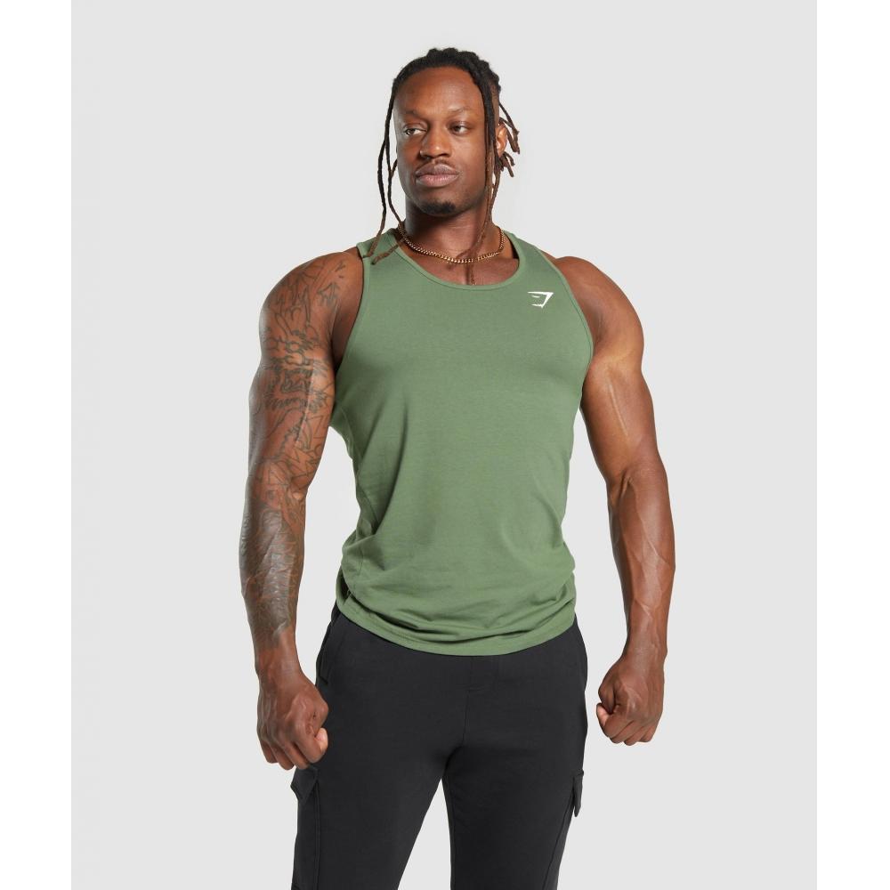 

GYMSHARK Critical Tank Force Green A2A1E ECJR XS