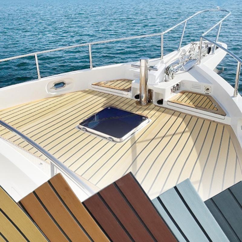 Adhesive Marine Flooring EVA Boats Flooring Decking Sheet for Motorboat Kayak Surfboard Anti Slip Sheet Easy Installation