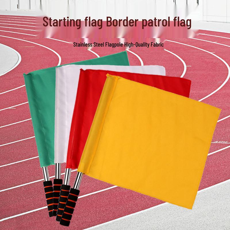 Schiedsrichter-Signalflaggen: Start, Seitenlinie, Hand, Befehl, Logo