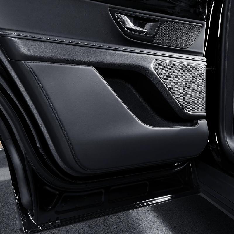 Door Kick Pad Leather Pad For Lincoln Nautilus Protection Scratch Resistant Protective Pad Car Interior Modification Accessories tk2