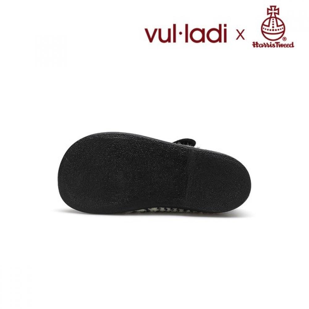 Vulladi X Harrys Tweed Mary Jane Girls Shoes Houndstooth Black And White 4131
