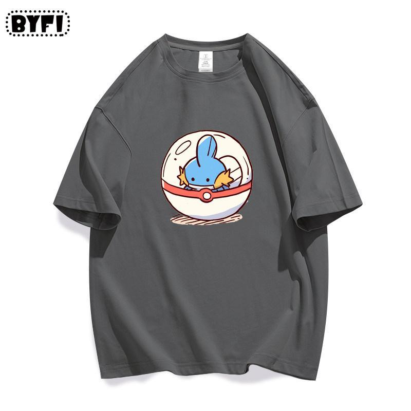 2026 Pikachu Pok É Mon Pok É Ball Tshirt Childrens Parentchild Outfit Mens and Womens Tshirt Loose Fit 4XL