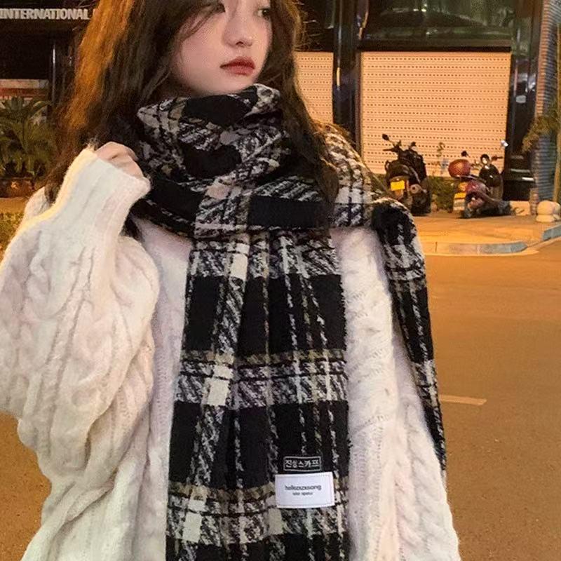 Women's European and American Style Long Fringe Mohair Scarf - Warm Autumn/Winter Shawl & Neck Warmer