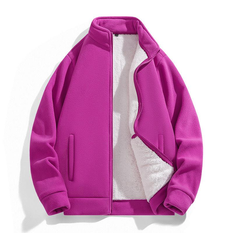 

Outdoor Sports In Autumn and Winter Catch Sweater Women s Sweater Plus Velvet Padded Polar Fleece Coat. 4XL