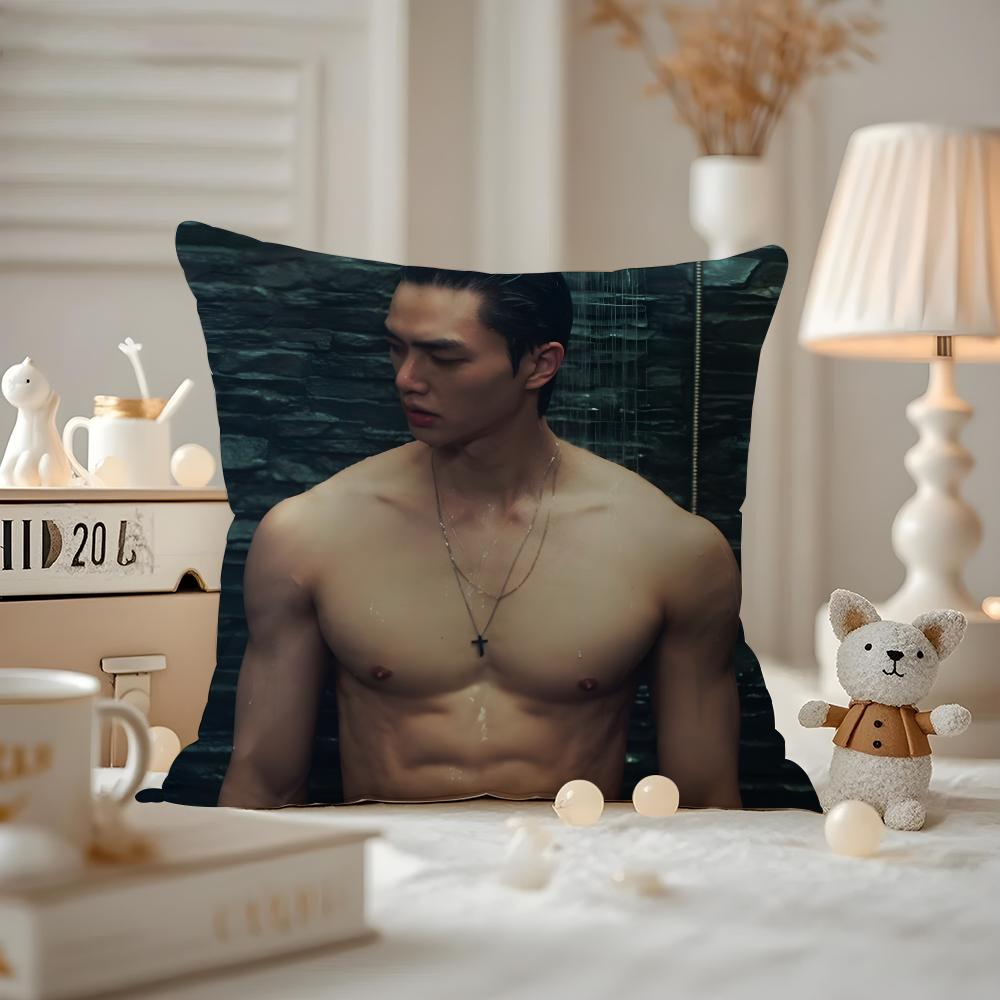 Song Kang Actor Cushion Cover Pattern Printed Pillowcase For Living Room Sofa Cushion Cover & Bedroom Decor