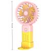 New USB Rechargeable Mini Handheld Fan Strong Wind Low Noise Macarons Fan 3 Speed Adjustable Small Electric Fan Summer Season