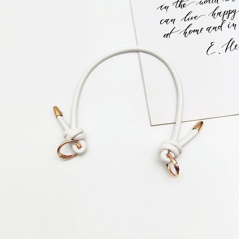 Knyten Dam PU-läder Handväskrem med Metallringspänne - Mode Axelremsbyte