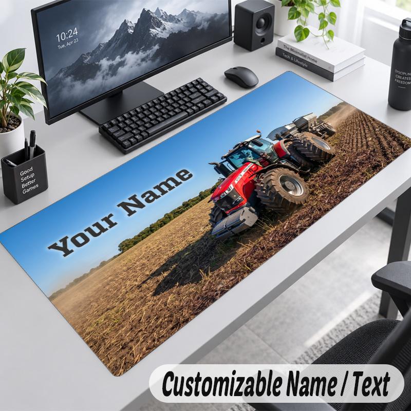 Massey Ferguson Personalized Large Mouse Pad Custom Name Text Extended Desk Mat Gaming Mousepad