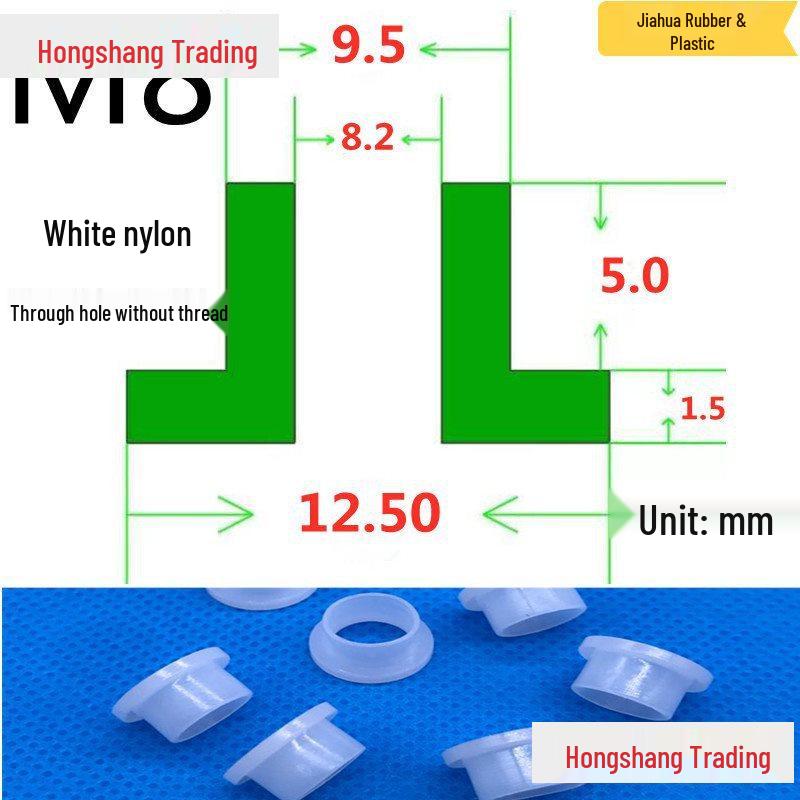 Step T-Shaped Nylon Insulating Bushing Washer, M3-M35 Thread Protection Spacer