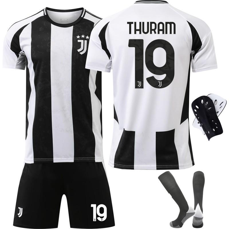 2425 Maillot de Football Juventus N°. 9 Hovic 10 Ildez 7 Chiesa 19 Thuram Ensemble