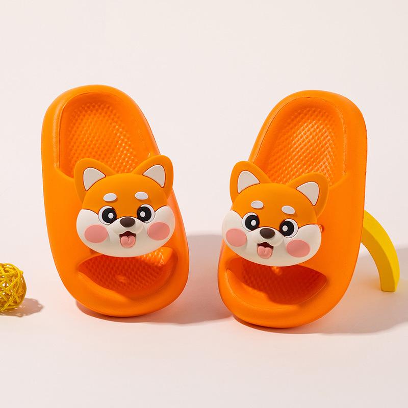 

Anti-slip Shoes for Boys and Girls, Thick-soled, Cute Indoor Slippers 150 оранжевый