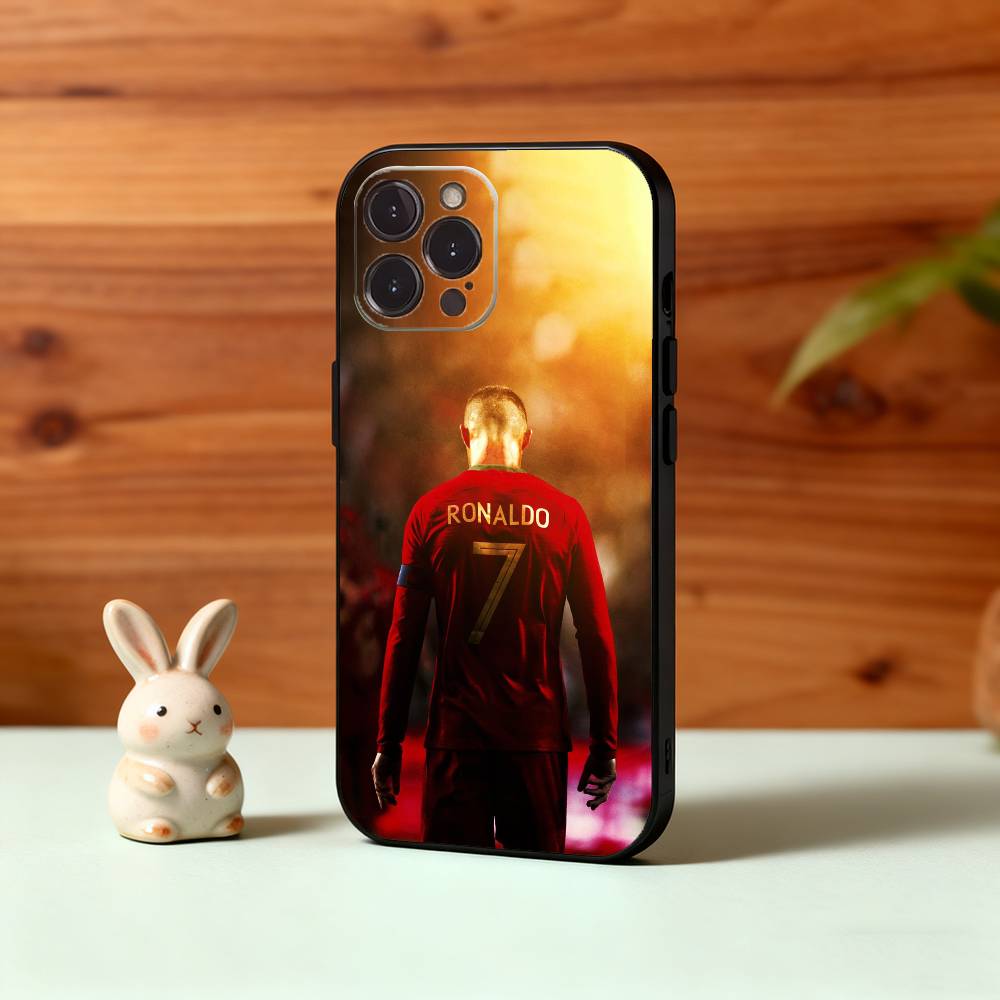 

C-Cool C-Cristiano R-Ronaldo 7 Phone Case For iPhone17 16 15 14 13 12 11 Pro Max Plus,5G Soft Black Case iPhone14Plus