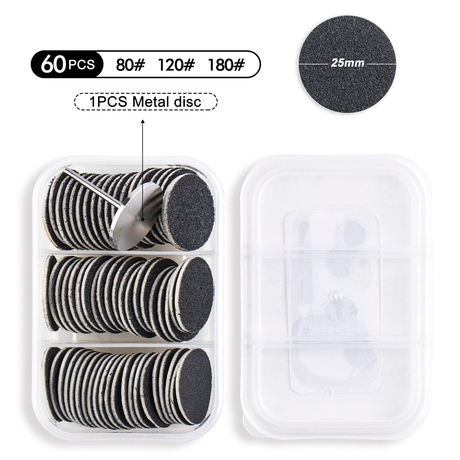 

60 шт. педикюрный диск для удаления омертвевшей кожи, сменная наждачная бумага для пяток, мозолистый педикюр XYZ