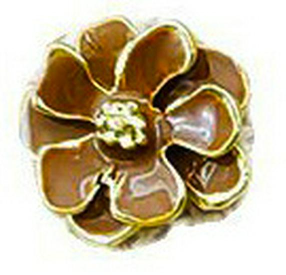 Camellia Drip Oil Gold-Edged 3D Flower Nail Art Decoration