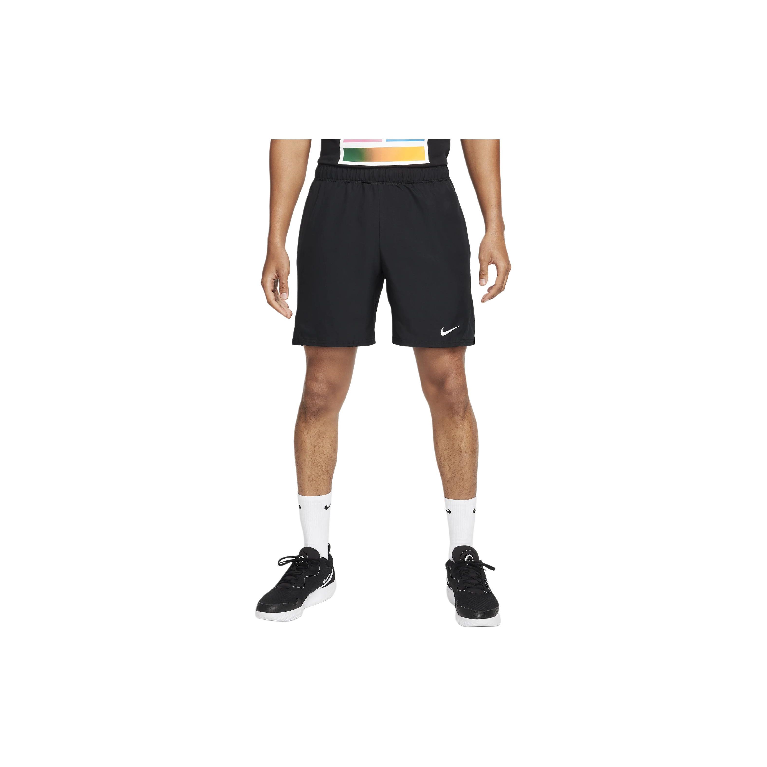 

Nike Court Victory Solid Logo Elastic Waist Tennis Casual Shorts Men shorts Black FD5380-010 XL