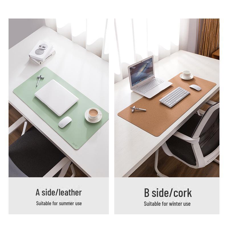 Non-Slip PU Leather Table and Bar Mats with Cork Coasters