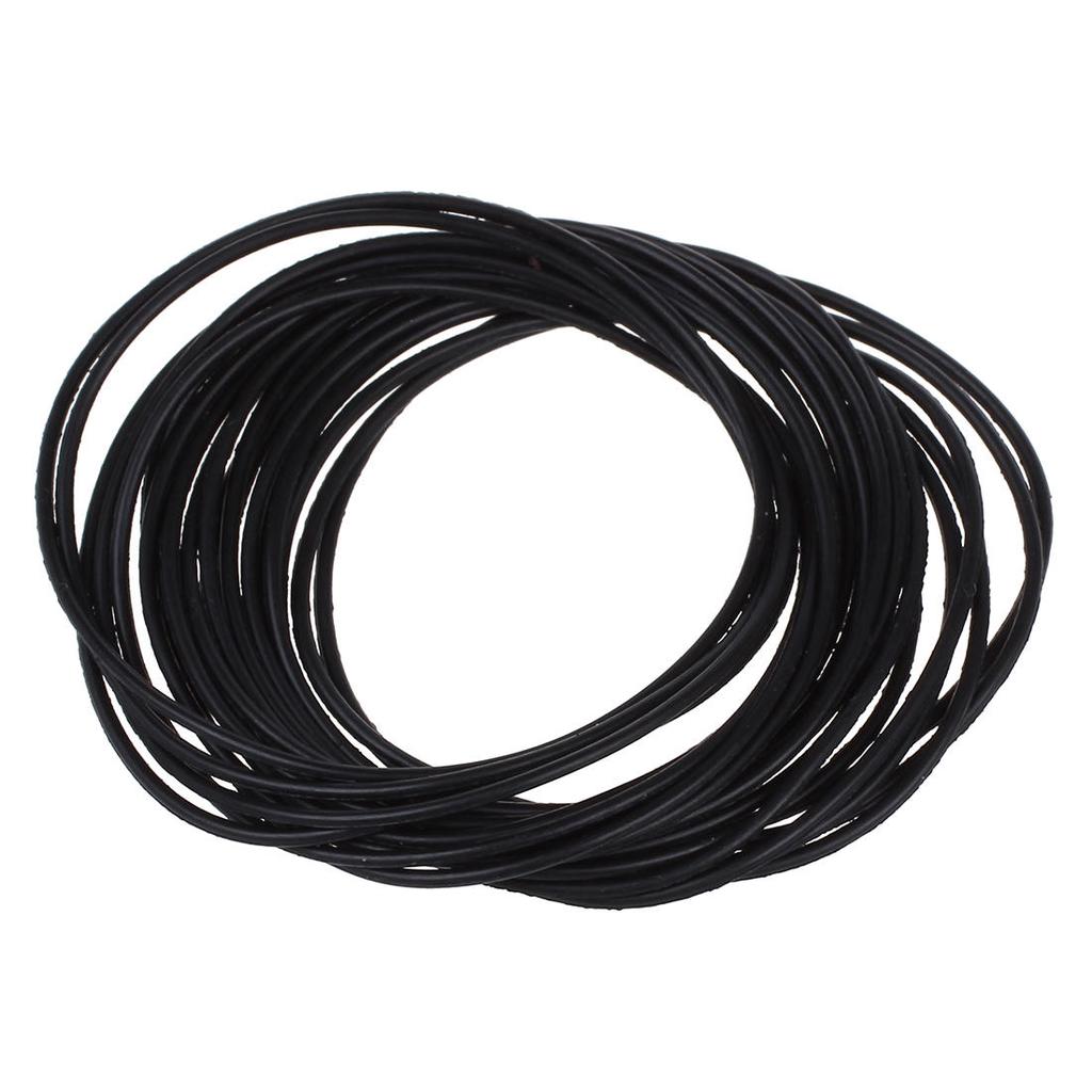 Negro De Goma Arandelas De Cableado Agujero Abierto Anillo de Alambre Cable Eléctrico