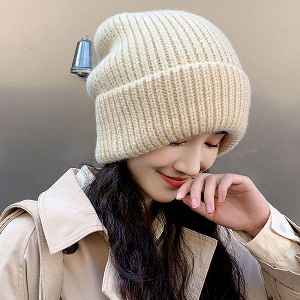 Solid Cute Knitted Beanies Multi Colors Female Beanie Caps High Quality Ladies Casual Cap  Outdoor