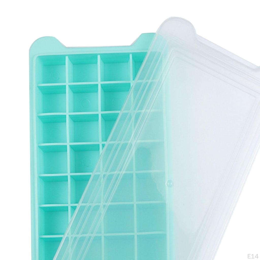 Ice Cube Tray Press Trays for Freezer Chocolate Chilled Drinks Juice 24 Grids pink