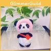 Plush Huggable Panda Keychain With Short Plush Material Ideal For Cute Couple Souvenirs