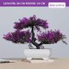 Artificial Plants Bonsai Small Tree Simulation Pot Plants Fake Flowers Table Potted Ornaments for Hotel Garden Home Decor