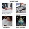 LED Light Magnifier 16X Illuminated Magnifier Small Magnifier Portable Magnifier For Exploring Close Work Crafting Seniors