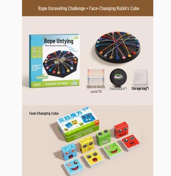Children s Interactive Two-Player Brain Battle: Untie the Rope Logic and Concentration Game
