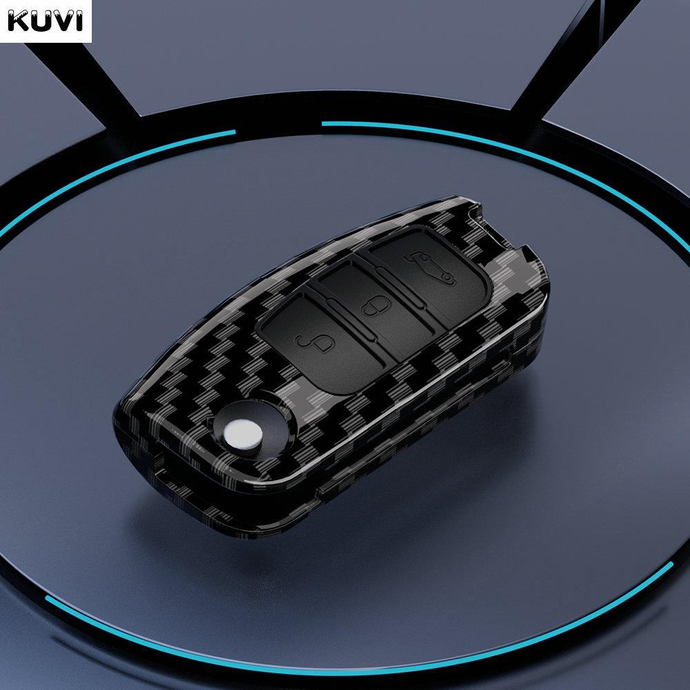 

ABS Чехол для ключа автомобиля из углеродного волокна для Ford Fiesta Focus 2 Ecosport Kuga Escape Falcon B-Max C-Max Eco Sport Galaxy Аксессуары