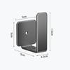 Wandmontage Router Steckdosenleiste Halter Kohlenstoffstahl Multifunktional Wifi Platzierungsregal Platzsparend Bohrlos Wandmontagehalterung
