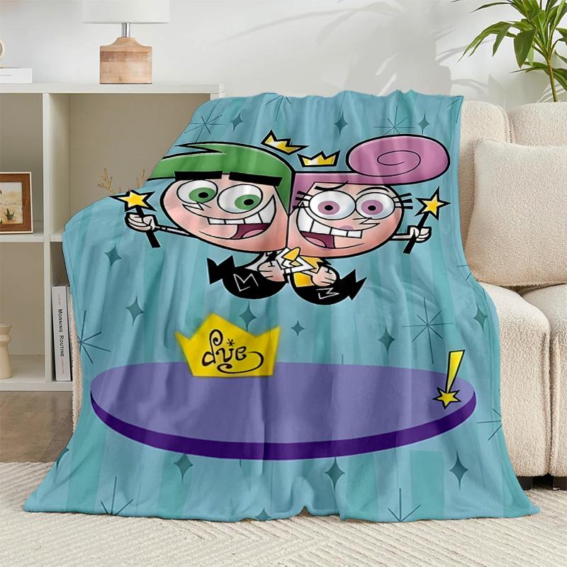 1PC Magical Friendship timmy Adventure Flannel Blanket Suitable for Both Men And Women, Soft Ideal for Beds And Sofa, Birthday Or Christmas Gift