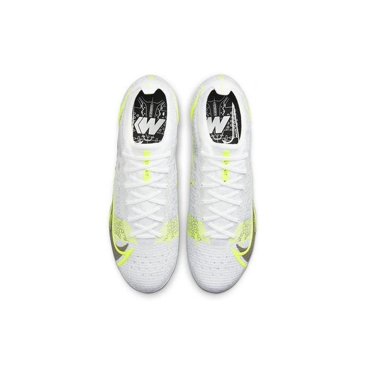Nike Mercurial Vapor 14 Elite FG White Volt Men Sneakers Metallic-Silver Black CQ7635-107