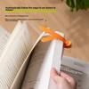Silicone Bookmark Clip Cute Elephant Automatically Follows Page Flipping with Pen Holder Notebook Page Divider School Supplies