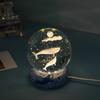 Starry Sea 3D Crystal Ball Night Light - Ocean Series Ornament & Birthday Gift