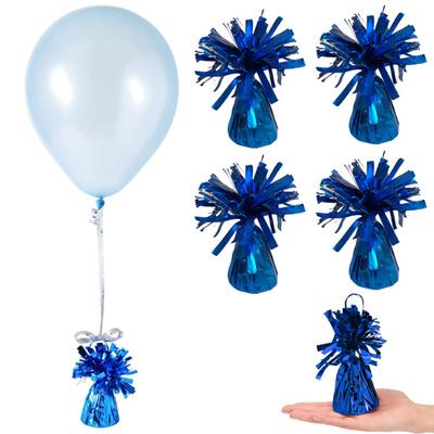 4Pcs Golden Metallic Balloon Weights Holder Reusable Non-Slip Balloons Pendants Graduation Party Christmas Wedding Decoration