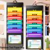 A4 Accordion Folder: Foldable Wall Hanging Book Bag for Students - Perfect for Desks